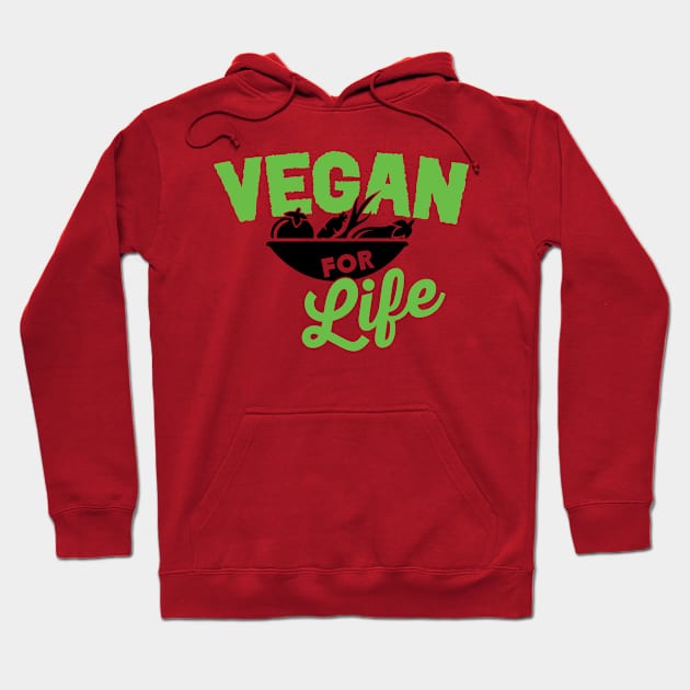 Vegan for life Hoodie by nektarinchen